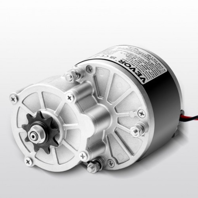 VEVOR Σετ Ισχυρού Ηλεκτρικού Κινητήρα 250W DC 24V 2700rpm με Αναβαθμισμένο Ελεγκτή Ταχύτητας ZLWSDJTJ250W1R9B9V9