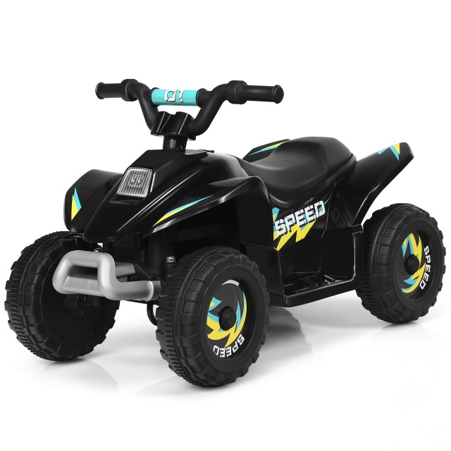 Costway  Ηλεκτρικό Παιδικό Quad με Επαναφορτιζόμενη Μπαταρία και Άνετο Κάθισμα για Αξέχαστες Παιδικές Αναμνήσεις TY327787DE-BK