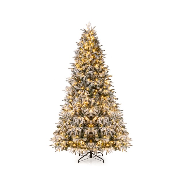 Costway 270 εκ Τεχνητό Χριστουγεννιάτικο Δέντρο με Φωτισμό και Χιόν... Costway 270 εκ Τεχνητό Χριστουγεννιάτικο Δέντρο με Φωτισμό και Χιόν...