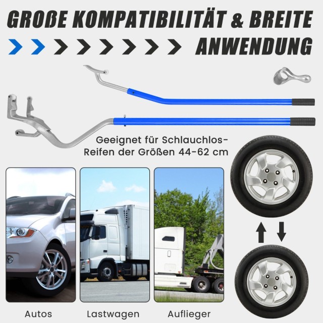 Costway  Σετ Αλλαγής Ελαστικών 3 Τεμαχίων με Ανθεκτική Κατασκευή κα...