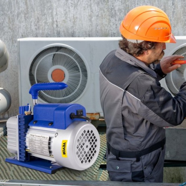 5 Γαλόνια Θάλαμος Κενού & Αντλία Κενού 1/4hp 3cfm για Αφαίρεση Αερίων  QCKTZKB3CFM1-4J5TV2