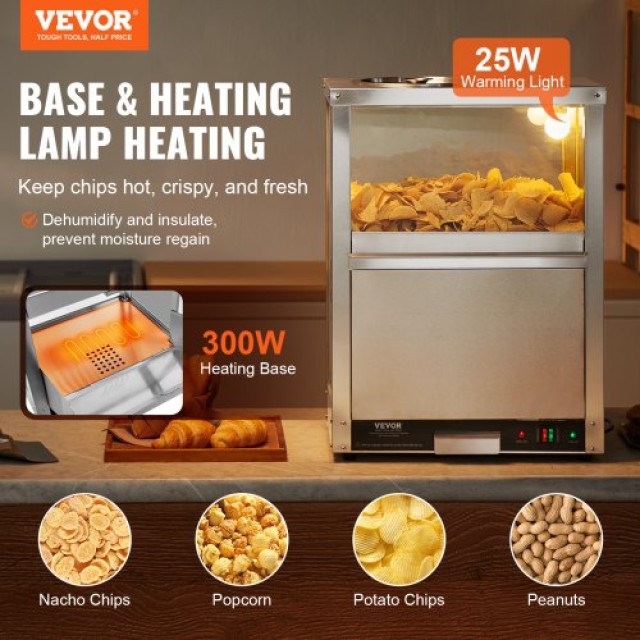 Θερμαντήρας Τσιπ VEVOR 84.5QT/80L για Νάτσος, Ποπκόρν, Φιστίκια, Πα...