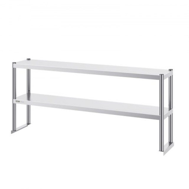 Διπλό Ράφι VEVOR Ανοξείδωτο 2 Επιπέδων 12x60 για Τραπέζι Προετοιμασίας  CFBXGGZTSCSJ5XMMKV0