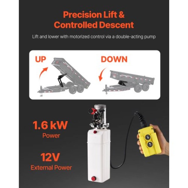 VEVOR Σετ Υδραυλικού Ψαλιδωτού Ανυψωτήρα 8 Τ Υδραυλικό Κιτ Ανύψωσης...