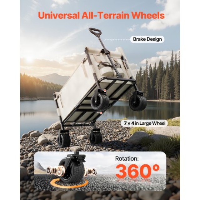 VEVOR Πτυσσόμενο Καρότσι-Πάγκος 550lb 220L ZDHYBXSSTCHSZ4NS1V0