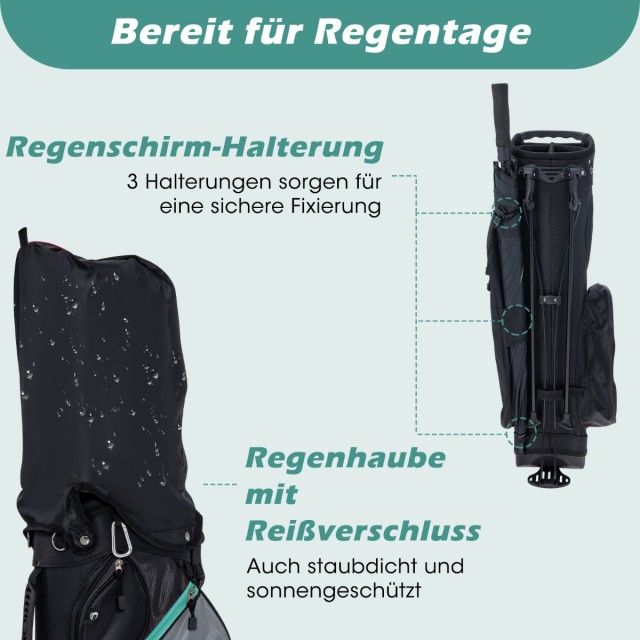 Costway Σετ Ανδρικών Δεξιόχειρων Μπαστουνιών Γκολφ 11 Τεμαχίων με Κ...