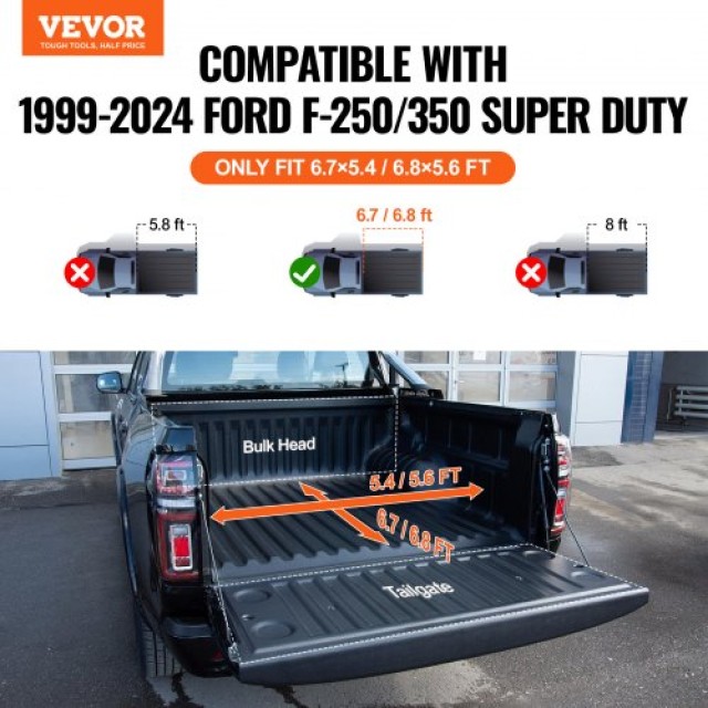 Κάλυμμα Καρότσας VEVOR Tri-Fold για Ford F-250/F-350 (1999-2024)  ZDSKCHBXGZDSL0XPSV9
