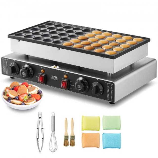 Μηχανή Παρασκευής Μίνι Ολλανδικών Pancake 43mm VEVOR 50PCS 1700W  SYJBJDP50KF0N6CCCV2