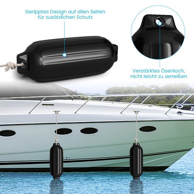 Costway  Ναυτικός Προστατευτικός Προφυλακτήρας PVC με Ενισχυμένη Αν...