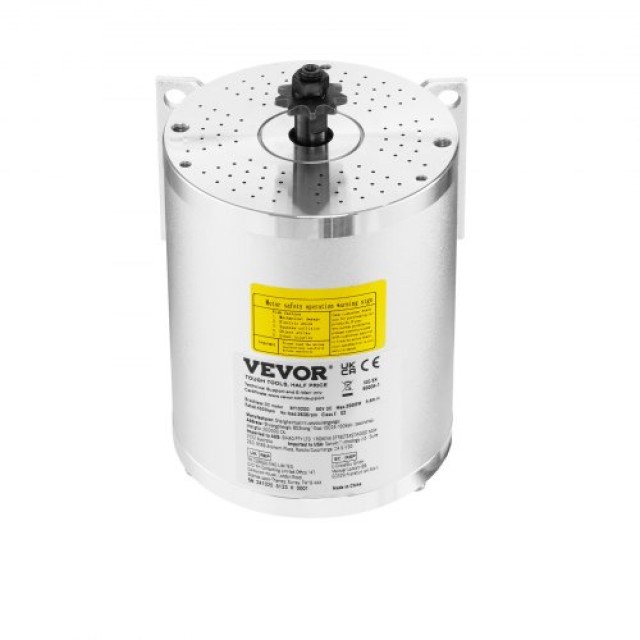 VEVOR Σετ Ηλεκτρικού Κινητήρα 2000W Brushless DC 60V 4500rpm με Αναβαθμισμένο Ελεγκτή ZLWSDJTJ2000DDB9UV9