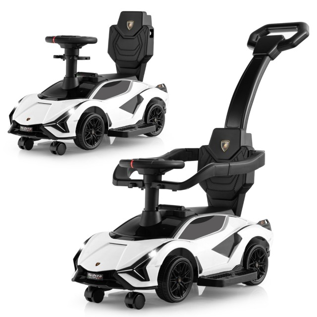 Costway Παιδικό Αυτοκίνητο Lamborghini 3-σε-1 με Αποσπώμενα Μέρη και Λειτουργίες για Παιδιά 18-60 Μηνών TQ10156BS