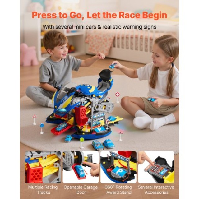 VEVOR Παιχνίδι Μηχανής Μοτοσικλέτας, 25 Κομμάτια, με Φώτα & Ήχους γ...