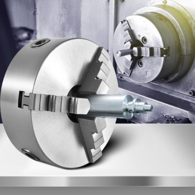 VEVOR Τόρνος K11-100 4 Αυτοκεντρούμενος 3 Σιαγόνες με Δύο Σετ Σιαγό...