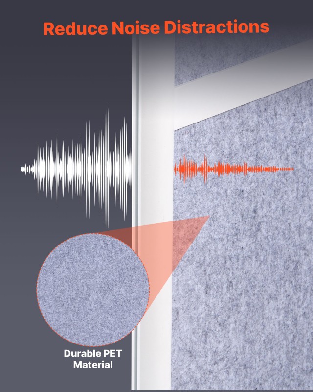 VEVOR Διαίρισμα Γραφείου 1778 x 1778 mm με Παράθυρα Αμμοβολής BGSGD...