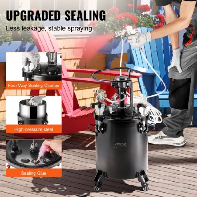 Δοχείο Βαφής VEVOR 30L με Αυτόματη Ανάδευση 70 psi  PQYLGZDXOX30CRY2SV0