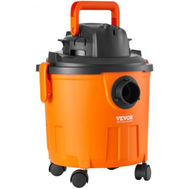 VEVOR Υγρού/Ξηρού Σκούπα 18L 6 HP με Ακροφύσια Πορτοκαλί  SYGSZKXCQ18L3GOPZV2