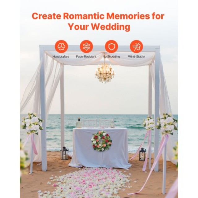 VEVOR Ροζ Τεχνητά Στεφάνια Λουλουδιών Γάμου 10 Τεμάχια ZSHQHXFSBS14... VEVOR Ροζ Τεχνητά Στεφάνια Λουλουδιών Γάμου 10 Τεμάχια ZSHQHXFSBS14...