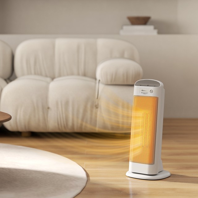HOMCOM Κεραμική Ηλεκτρική Σόμπα 2000W, 4 Λειτουργίες και Ρυθμιζόμεν...