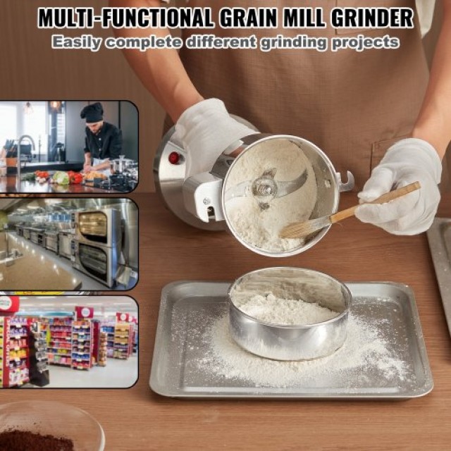 VEVOR Ηλεκτρικός Μύλος Άλεσης Μπαχαρικών 750g Υψηλής Ταχύτητας DDDP...