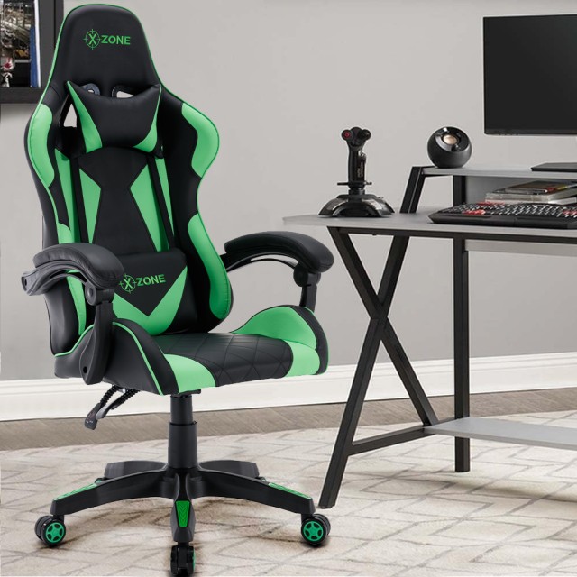 BAKAJI  Καρέκλα Πολυθρόνα Gaming Γραφείου Σπιτιού Ανακλινόμενη Περιστρεφόμενη Διευθυντική  02012314