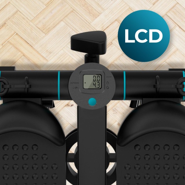 CECOTEC  Stepper Drumfit StepTrain 1000 με Ελαστικές Ταινίες Αντίστασης, Οθόνη LCD, Αντιολισθητικά Πεντάλ, Χειροκίνητη Αντίσταση, Μέγιστο Βάρος Χρήστη 100 Kg  CEC-07198