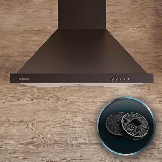 Απορροφητήρας Πυραμιδικός Bolero Flux PM 906500 Μαύρο – 90 cm, 650 m³/h, Ενεργειακή Κλάση A CEC-02843 Cecotec