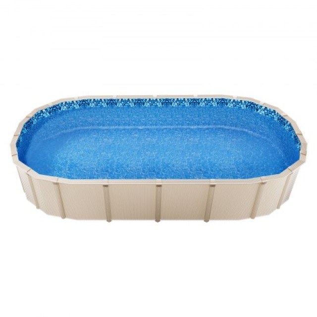 VEVOR Ελλειπτική Επένδυση Πισίνας 18x33ft Unibead για Ύψος Τοίχου 52in YCNCOVAL1833VY8CCV0