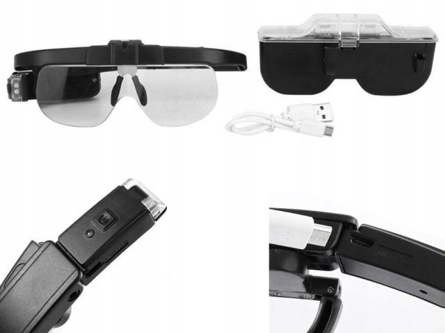 Verk Group Μεγεθυντικός Φακός Κεφαλής με LED από 1.5x έως 4.5x Προσ...