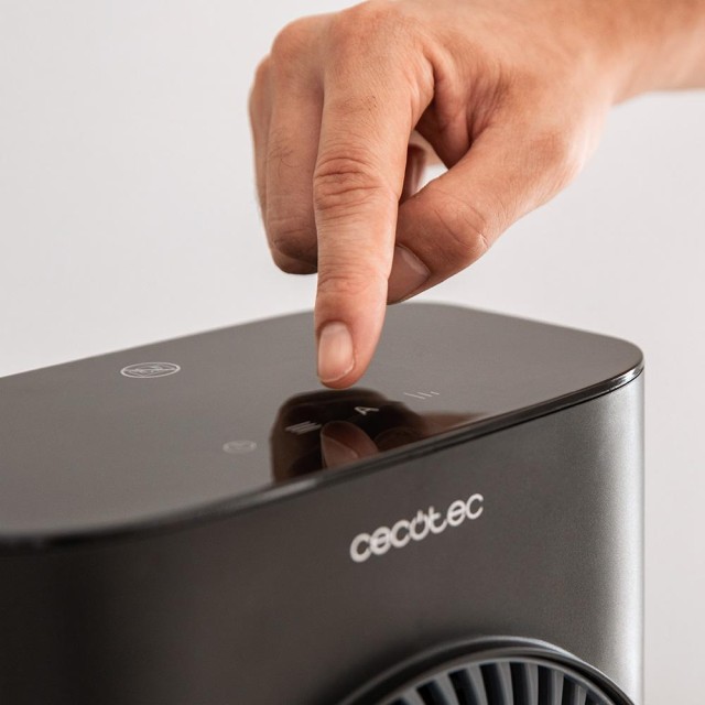 CECOTEC  Θερμοανεμιστήρας ReadyWarm 2070 Max Force Smart Μαύρο, 2000W, 2 Επίπεδα Ισχύος, 3 Λειτουργίες, LED Οθόνη & Τηλεχειριστήριο  CEC-08257
