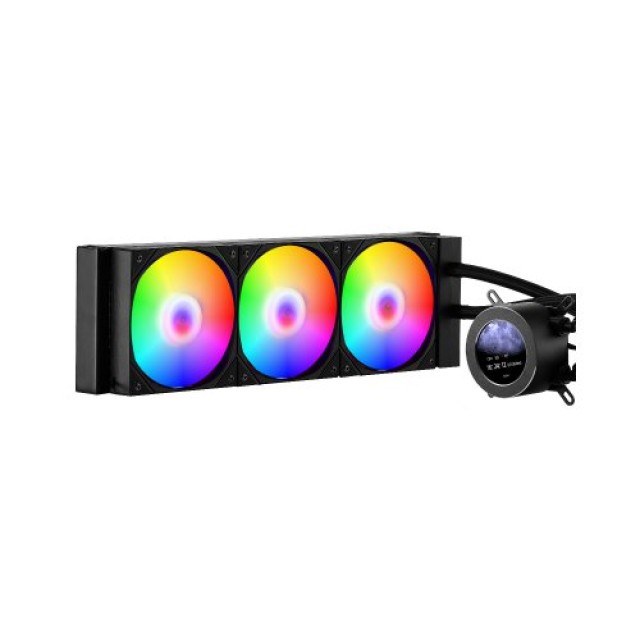 VEVOR Ψύκτρα Υγρού CPU AIO με ARGB Φωτισμό & 3 PWN Ανεμιστήρες (120mm) CPULQFSSLDPBIC6GAV9