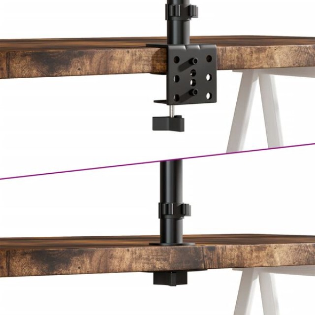 vidaXL Βάση Οθόνης Διπλή VESA Μαύρη 75/100 χιλ. από Ατσάλι 358002 vidaXL Βάση Οθόνης Διπλή VESA Μαύρη 75/100 χιλ. από Ατσάλι 358002