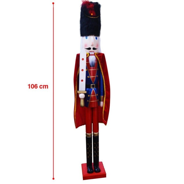 BAKAJI Ξύλινος Χριστουγεννιάτικος Καρυοθραύστης Ύψους 106 εκ. Χρισ... BAKAJI Ξύλινος Χριστουγεννιάτικος Καρυοθραύστης Ύψους 106 εκ. Χρισ...