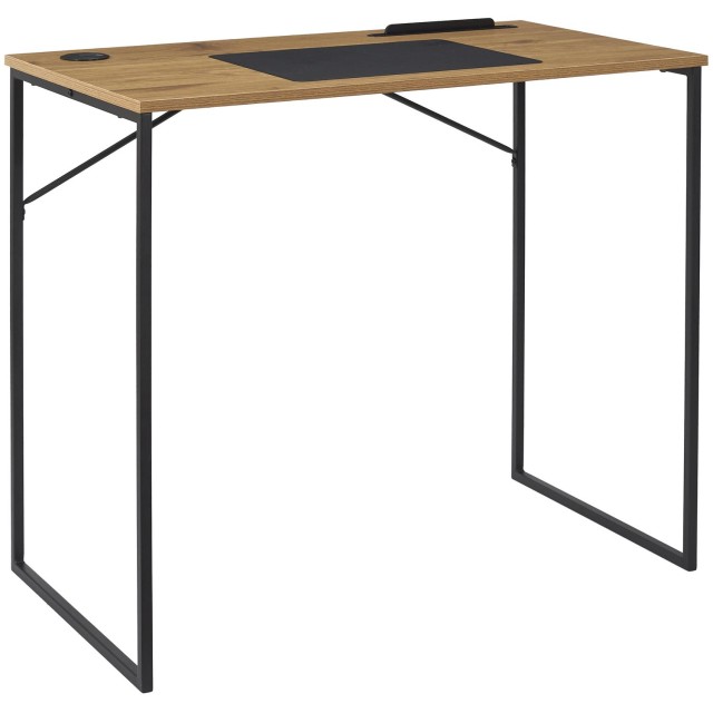 Home Deco Factory Γραφείο Ξύλου και Μετάλλου Link 90 x 76 x 50 cm H...