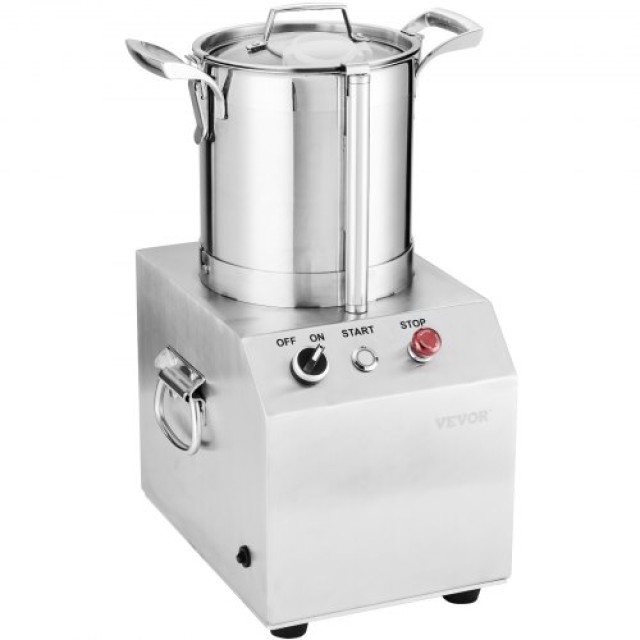 VEVOR  Επεξεργαστής Τροφίμων & Κόπτης Λαχανικών 4L Ανοξείδωτος Ατσά...