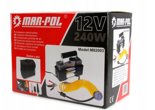 Αεροσυμπιεστής Αυτοκινήτου 12V με 2 Έμβολα  M82003 MAR-POL