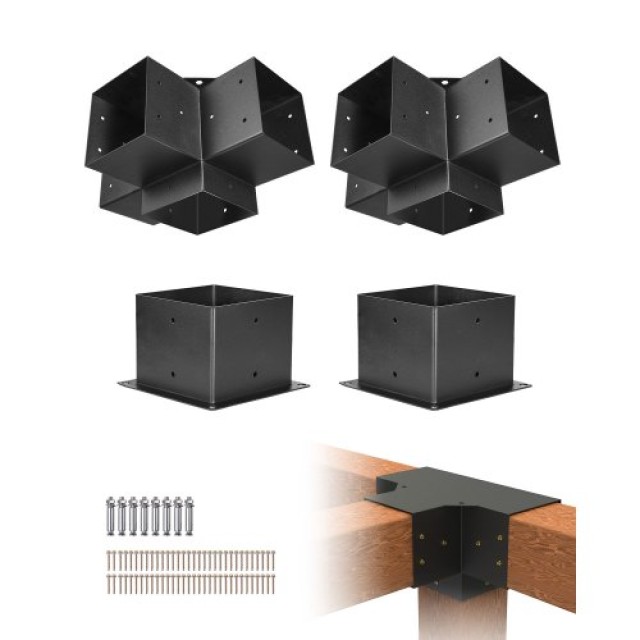 VEVOR Κιτ Σύνδεσης Περγκολών 6x6 ιντσών, Βαρέως Τύπου Βάσεις Κατασκ...