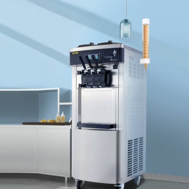 VEVOR Μηχανή Παγωτού 2200W Παραγωγής 5.3 έως 7.4 Γαλόνια BJLJYKF-8228HPDT1V2