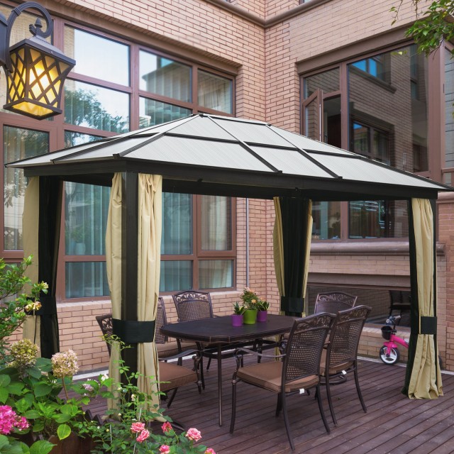 Outsunny Luxury Gazebo σε Αλουμινένια Τέντα Κήπου 300x360x265cm 01-0865