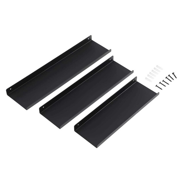SONGMICS Σετ 3 τμχ  Επιτοίχια Μεταλλικα Ράφια 40 x 10 x 9.6 cm, 35 ...