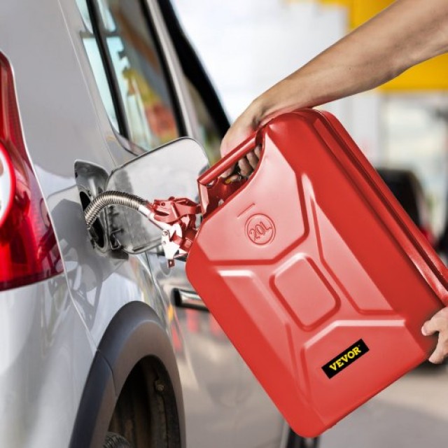 VEVOR Κανάτα Καυσίμου 20L με Ευέλικτο Στόμιο για Αυτοκίνητα - Κόκκι...