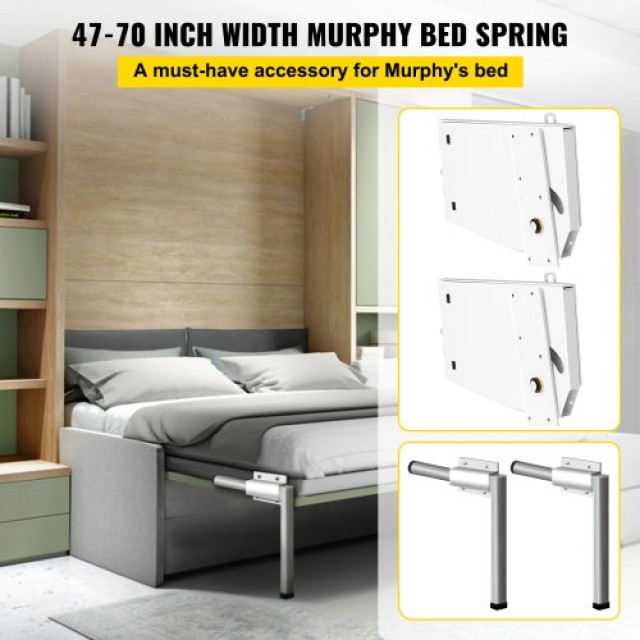 VEVOR  Μηχανισμός Στήριξης Τοίχου Murphy για Κρεβάτι (Κάθετο), Λευκό CJZFCJ00000000001V0