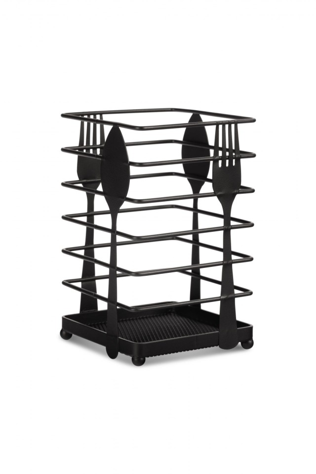 Edenberg Μαύρη Θήκη Μαχαιροπήρουνων από Ανοξείδωτο Ατσάλι EB-311