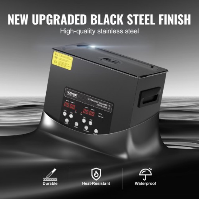 VEVOR Υπερηχητικός Καθαριστής 6L με Καλάθι και Χρονοδιακόπτη 180W H...