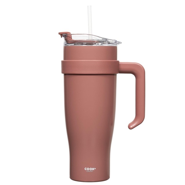 Θερμός Ποτήρι Μεταφοράς 1,2L Ροζ KA0587-Pink Cook Concept