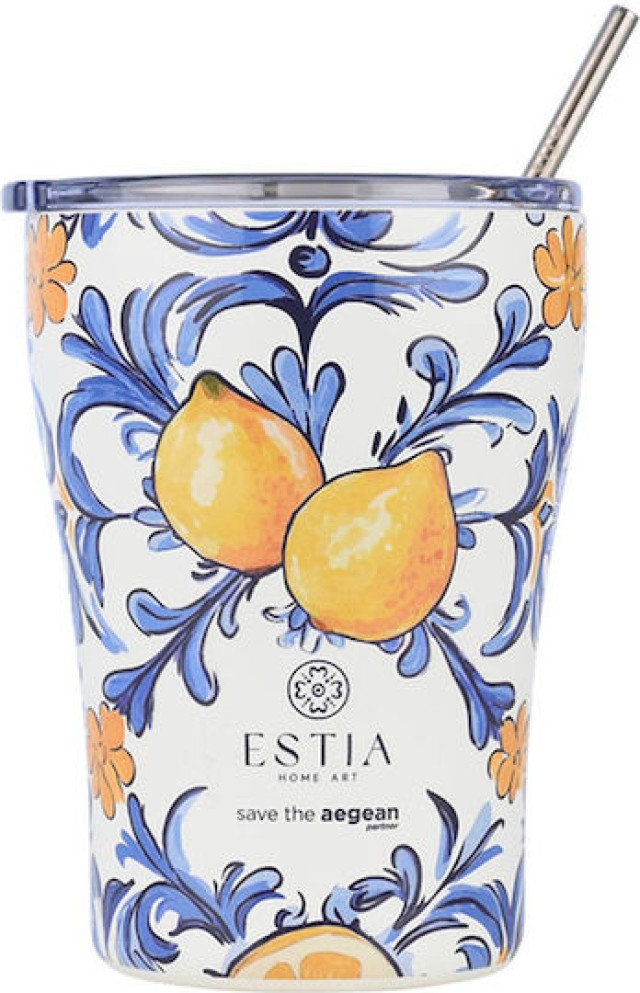 ESTIA Θερμική Κούπα Καφέ 350ml Save the Aegean Ακτή Αμάλφι 01-31756
