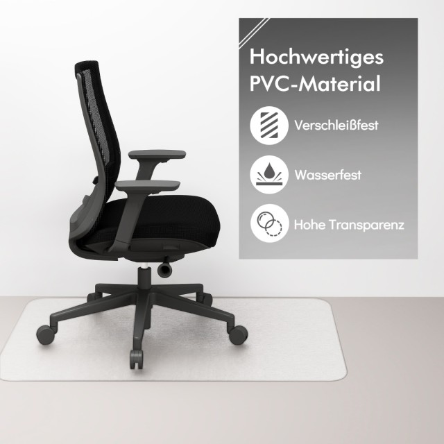 Costway Διαφανές PVC Προστατευτικό Δάπεδο για Καρέκλα Γραφείου 120 ...