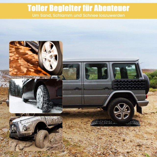 Costway Πίνακες Έλξης Offroad από Ενισχυμένο Νάιλον για Αντίξοες Συνθήκες AU10011DK