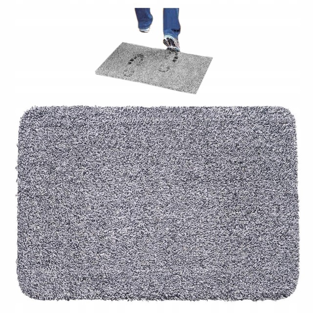 Verk Group Μαγικό Πατάκι Παπουτσιών Clean Step Ματ Γκρι 5907451305973
