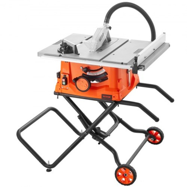 VEVOR 10 Πριόνι Τραπέζι με Βάση, 4800RPM, 25 Κοπής  ZLXMGTJYZJOC27U...