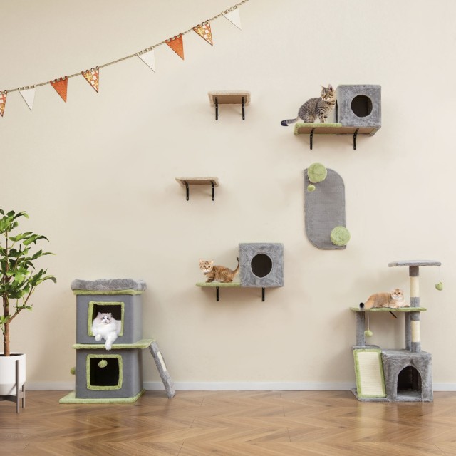 Costway Σετ Επίπλων Γάτας 3-σε-1 Κέντρο Δραστηριοτήτων με Σπίτι και... Costway Σετ Επίπλων Γάτας 3-σε-1 Κέντρο Δραστηριοτήτων με Σπίτι και...